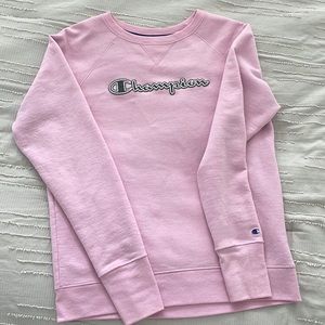 Pink CHAMPION crew neck